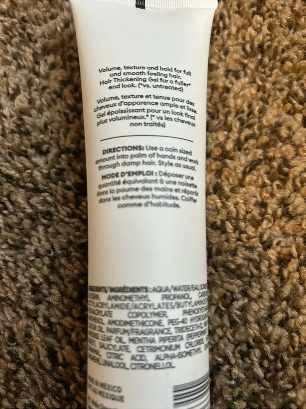 Nioxin Hair Thickening Gel - White with Light Blue Accent